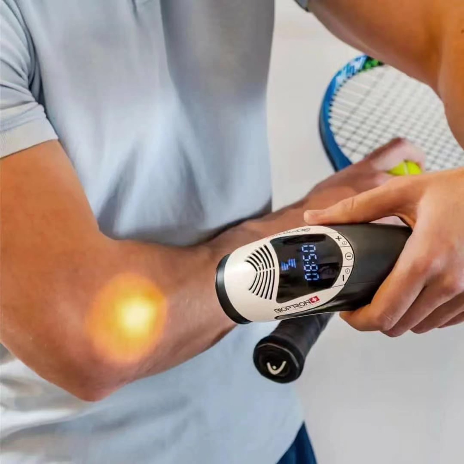 Fototerapia com aparelho Bioptron