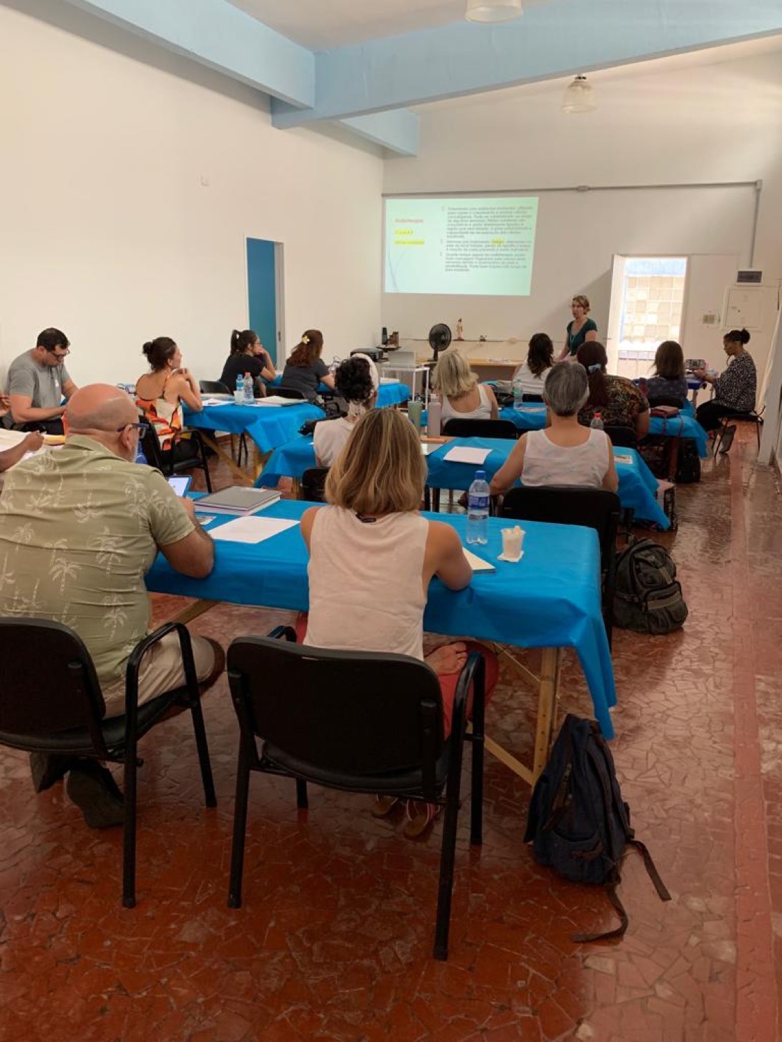 Sala de aula da formação