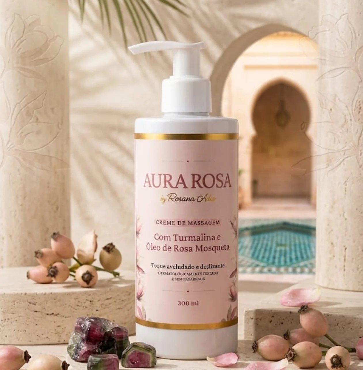 Creme de massagem corporal Aura Rosa