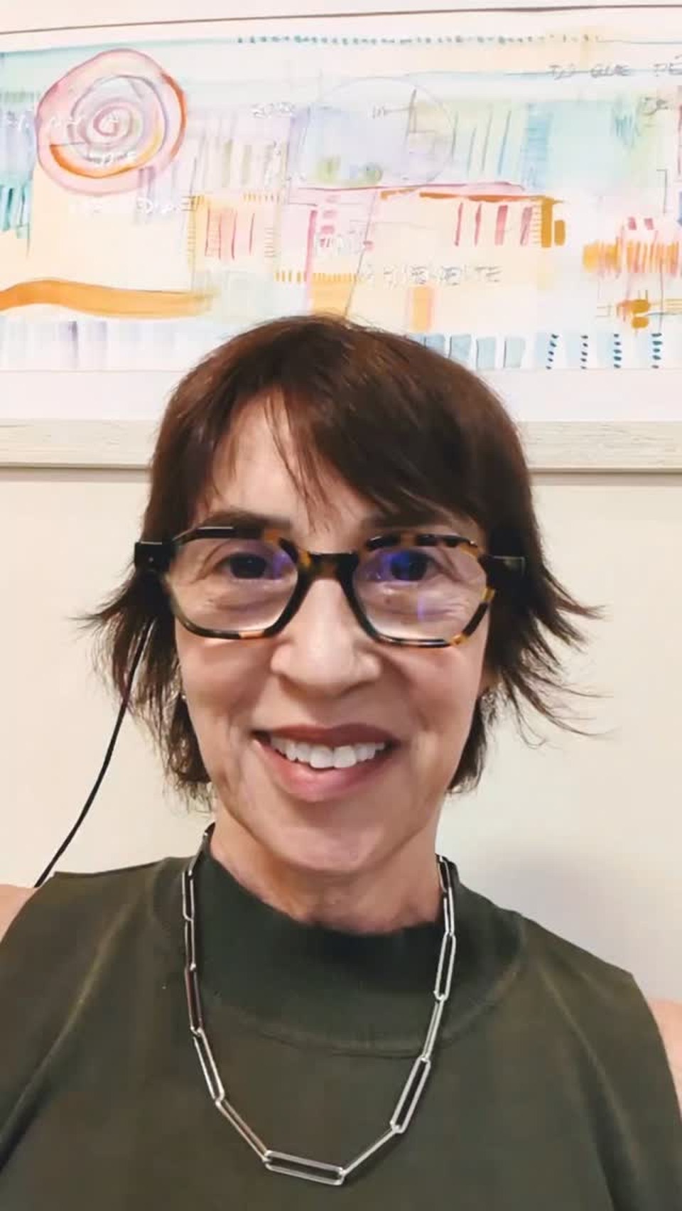 Rosana Ades, massoterapeuta, em um momento de acolhimento